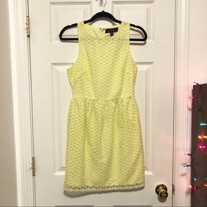 Blue Rain Yellow Dress